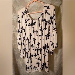 Women’s Cross Pattern Top